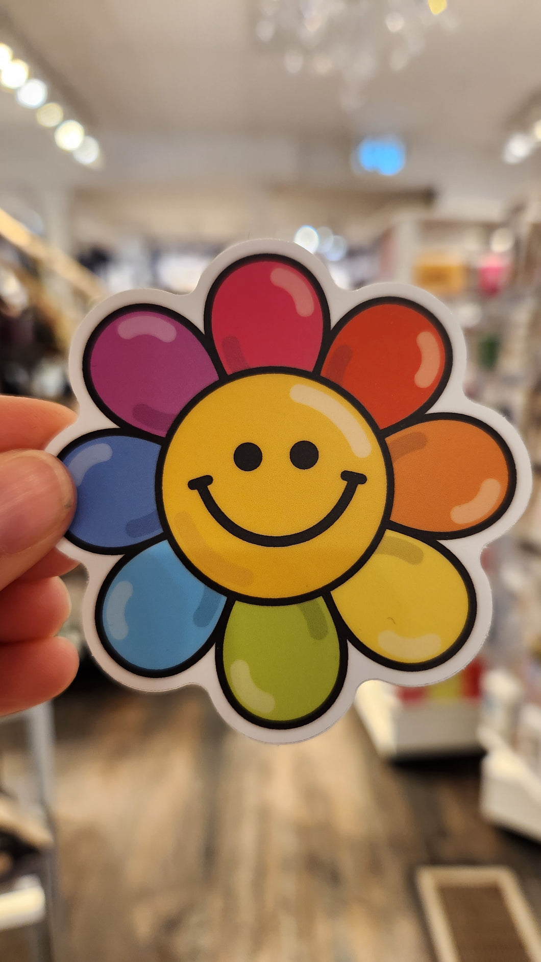 Stickers Fleur Arc-En-Ciel