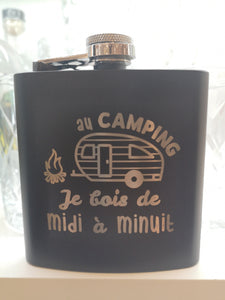 Flasque Au Camping Je Bois