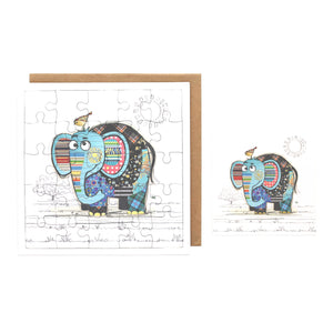 Carte Puzzle Éléphant
